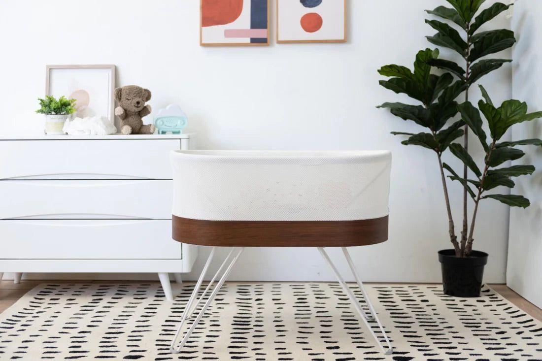SNOO Smart Sleeper in a neutral nursery