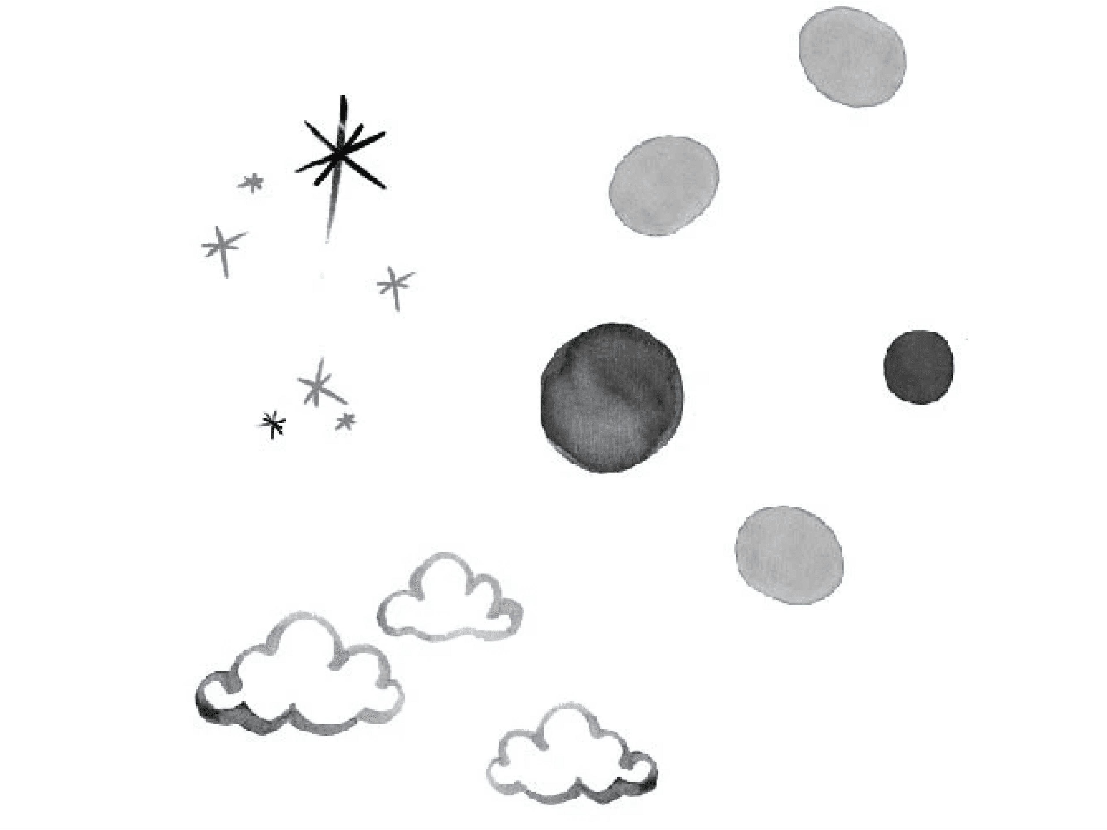 Paquete de 5 bodis en blanco y negro