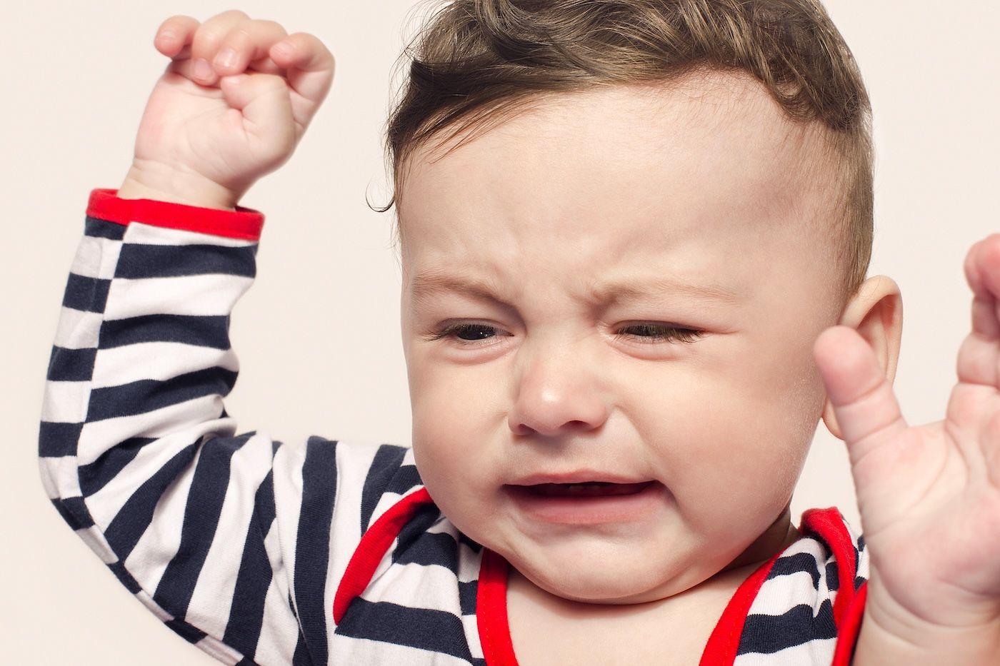 A toddler struggles with growing pains